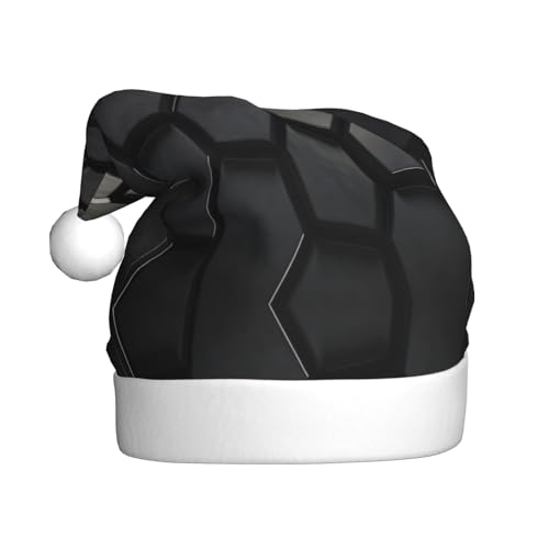 YXLymxDAMAI Schwarze sechseckige Weihnachtsmütze für Erwachsene – Weihnachtsfeiertag, Unisex, klassischer Weihnachtsmannhut für Neujahrsparty, Rot von YXLymxDAMAI
