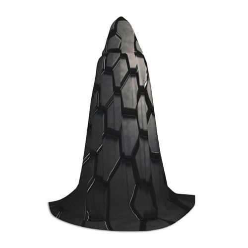 YXLymxDAMAI Schwarzer sechseckiger Halloween-Umhang mit Kapuze – Cosplay-Umhang, Kostüm, Kapuzenuniform, Schwarz YXLymxDAMAI Schwarzer sechseckiger Halloween-Umhang mit Kapuze – Cosplay-Umhang, Kostüm, Kapuzenuniform, Schwarz von YXLymxDAMAI