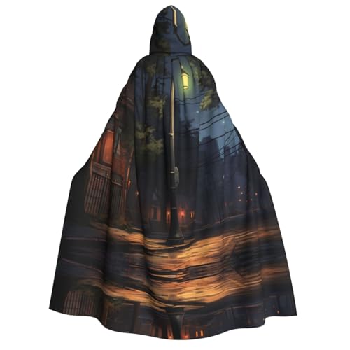 YXLymxDAMAI Silent Street Kapuzenumhang für Damen und Herren - Perfekt für Halloween, Kostümpartys, Cosplay, Schwarz, Weiß YXLymxDAMAI Silent Street Kapuzenumhang für Damen und Herren - Perfekt für Halloween, Kostümpartys, Cosplay, Schwarz, Weiß von YXLymxDAMAI