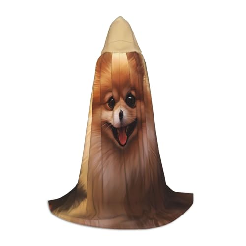 YXLymxDAMAI Süßer kleiner Hund Halloween Umhang mit Kapuze - Cosplay Umhang Robe Kostüm Kapuzenuniform Schwarz von YXLymxDAMAI