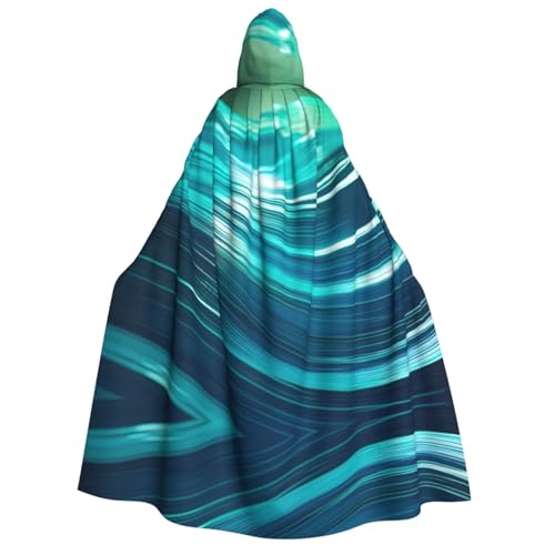 YXLymxDAMAI Umhang mit Kapuze für Damen und Herren, perfekt für Halloween, Kostümpartys, Cosplay, schwarz, weiß von YXLymxDAMAI
