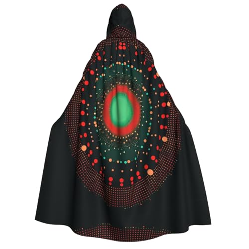 YXLymxDAMAI Umhang mit Kapuze für Damen und Herren – perfekt für Halloween, Kostümpartys, Cosplay, schwarz, weiß von YXLymxDAMAI