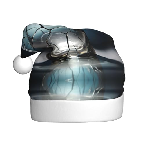 YXLymxDAMAI Weihnachtsmütze für Erwachsene – Weihnachtsfeiertag, Unisex, klassischer Weihnachtsmannhut für Neujahrsparty, Rot von YXLymxDAMAI