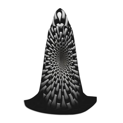 YXLymxDAMAI Weißer flacher Halloween-Umhang mit Kapuze, Cosplay-Umhang, Kostüm, Kapuzenuniform, Schwarz YXLymxDAMAI Weißer flacher Halloween-Umhang mit Kapuze, Cosplay-Umhang, Kostüm, Kapuzenuniform, Schwarz von YXLymxDAMAI