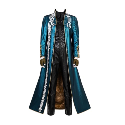 YXZCOS Kostüm Luxuriös 【Devil May Cry: DMC3 Vergil】 Cosplay Kleidung Karneval Kleid Halloween Bekleidung Fasching Party Game Rollenspiel Outfit Kostüme -XXL YXZCOS Kostüm Luxuriös 【Devil May Cry: DMC3 Vergil】 Cosplay Kleidung Karneval Kleid Halloween Bekleidung Fasching Party Game Rollenspiel Outfit Kostüme -XXL von YXZCOS