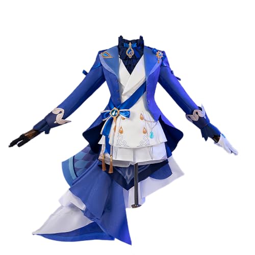 YXZCOS Kostüm Luxuriös 【Genshin Impact: Furina】 Cosplay Kleidung Halloween Kleid Karneval Bekleidung Fasching Party Kostüme Anime Rollenspiel Outfit -XL von YXZCOS