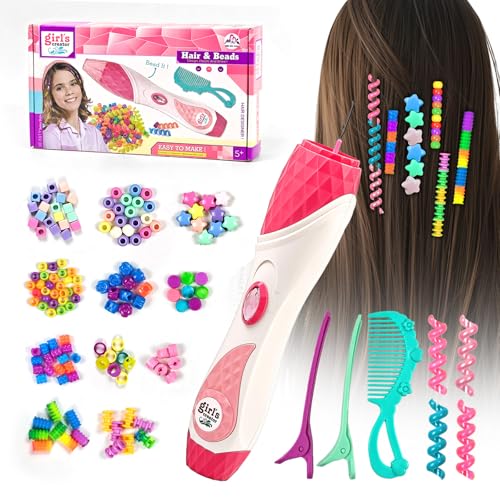 Geschenk Mädchen 5 6 7 8 9 Jahre: Haarschmuck Mädchen Spielzeug ab 6-12 Jahre Kinder, Haarperlen für Mädchen Geburtstagsgeschenk 6 8 10 Jahren, Kinder Hair Braiding Machine DIY Haardekorations Geschenk Mädchen 5 6 7 8 9 Jahre: Haarschmuck Mädchen Spielzeug ab 6-12 Jahre Kinder, Haarperlen für Mädchen Geburtstagsgeschenk 6 8 10 Jahren, Kinder Hair Braiding Machine DIY Haardekorations von YYAQZD