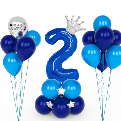 YYDSXK Luftballon 2. Geburtstag Blau, Folienballon 2. Geburtstag, Geburtstagsdeko 2 Jahre Junge, Helium Ballon 2 Geburtstag, 32 Zoll – 101 cm zahlen luftballon 2 für Jungen Kind party Deko YYDSXK Luftballon 2. Geburtstag Blau, Folienballon 2. Geburtstag, Geburtstagsdeko 2 Jahre Junge, Helium Ballon 2 Geburtstag, 32 Zoll – 101 cm zahlen luftballon 2 für Jungen Kind party Deko von YYDSXK