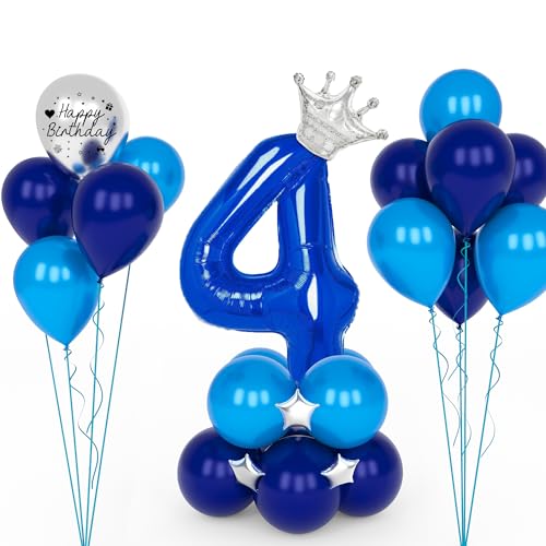 YYDSXK Luftballon 4 Geburtstag Regenbogen, Zahl Luftballon Deco 4. Geburtstag, Bunt Folienballon 4. Geburtstag, Helium Ballon 4 Geburtstag, Ballon 4 Jahre Mädchen für Party, Birthday, Dekoration von YYDSXK