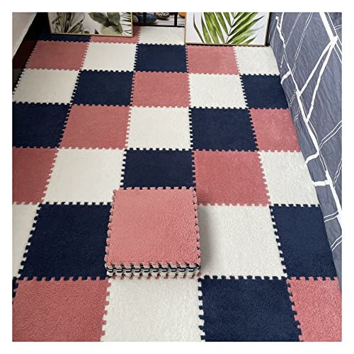 16 Stück Ineinandergreifende Plüsch-Schaumstoff-Fußmatten, Warmer Teppich, Ineinandergreifende Bodenfliesen, 30 X 30 Cm Große Puzzle-Spielmatten Für Schlafzimmer, Spiel(Color:Navy Blau+Light Rot+Weiß) 16 Stück Ineinandergreifende Plüsch-Schaumstoff-Fußmatten, Warmer Teppich, Ineinandergreifende Bodenfliesen, 30 X 30 Cm Große Puzzle-Spielmatten Für Schlafzimmer, Spiel(Color:Navy Blau+Light Rot+Weiß) von YYGDPFLSXSB