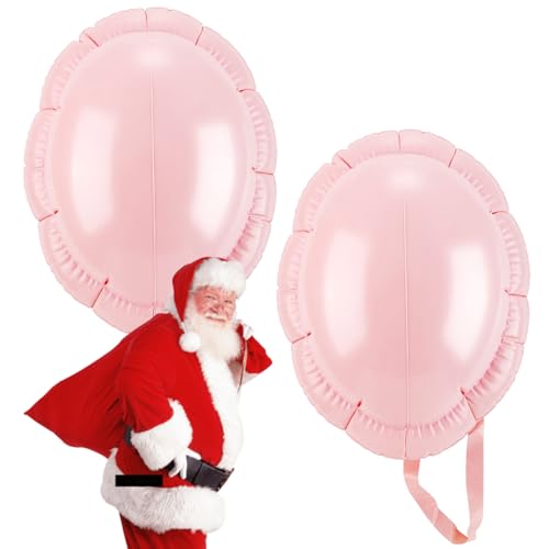 2 Stück,Aufblasbarer Bauch,Weihnachtsmann Bauch, Schwangerschaftsbauch, Karneval, Mottoparty, Weihnachten, Halloween, Frauen Gefälschter Bauch für Zubehör 2 Stück,Aufblasbarer Bauch,Weihnachtsmann Bauch, Schwangerschaftsbauch, Karneval, Mottoparty, Weihnachten, Halloween, Frauen Gefälschter Bauch für Zubehör von YYHCC