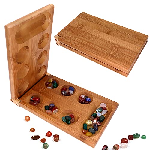 Steinchenspiel,Mancala Brettspiel,Kalaha Spiel Erwachsene,Familien Brettspiele Strategisches Spiel für Kinder von YYHCC