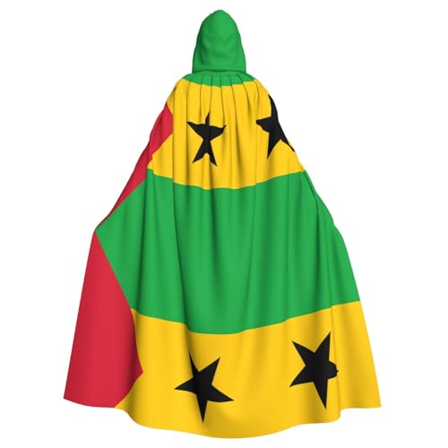 Halloween Erwachsene Kapuzenumhang Umhang YYHHAOFA Flagge von Sao Tome und Principe Muster super großer Kapuzenumhang mit Fliege Halloween Erwachsene Kapuzenumhang Umhang YYHHAOFA Flagge von Sao Tome und Principe Muster super großer Kapuzenumhang mit Fliege von YYHHAOFA