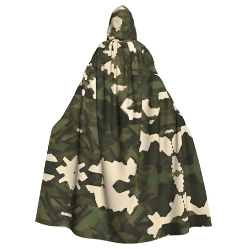 Halloween Kapuzenumhang für Erwachsene, YYHHAOFA Armee, Camouflage-Muster, super großer Kapuzenumhang mit Fliege Halloween Kapuzenumhang für Erwachsene, YYHHAOFA Armee, Camouflage-Muster, super großer Kapuzenumhang mit Fliege von YYHHAOFA
