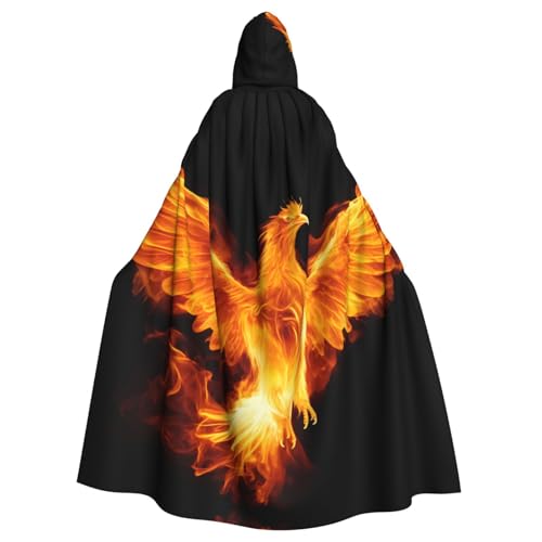 Halloween Kapuzenumhang für Erwachsene, YYHHAOFA Phönix im Feuer, super großer Kapuzenumhang mit Fliege Halloween Kapuzenumhang für Erwachsene, YYHHAOFA Phönix im Feuer, super großer Kapuzenumhang mit Fliege von YYHHAOFA