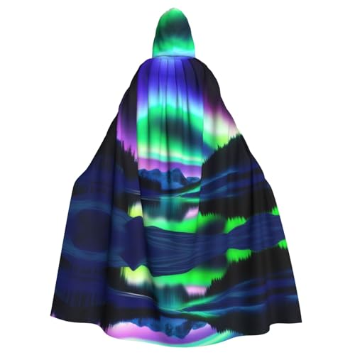 YYHHAOFA Aurora in the Night Sky Prints Halloween Adult Hooded Cloak for Party Decoration Cosplay Costumes Stage Maskerade YYHHAOFA Aurora in the Night Sky Prints Halloween Adult Hooded Cloak for Party Decoration Cosplay Costumes Stage Maskerade von YYHHAOFA
