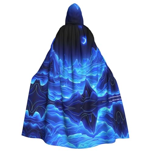 YYHHAOFA Blue Moon Blue Mountain Prints Halloween Erwachsene Kapuzenumhang für Party Dekoration Cosplay Kostüme Bühne Maskerade YYHHAOFA Blue Moon Blue Mountain Prints Halloween Erwachsene Kapuzenumhang für Party Dekoration Cosplay Kostüme Bühne Maskerade von YYHHAOFA