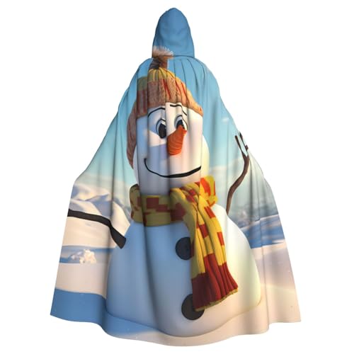 YYHHAOFA Cartoon-Winter-Schneemann-Druck, Halloween, Erwachsenen-Kapuzenumhang für Party, Dekoration, Cosplay, Kostüme, Bühnenmaskerade YYHHAOFA Cartoon-Winter-Schneemann-Druck, Halloween, Erwachsenen-Kapuzenumhang für Party, Dekoration, Cosplay, Kostüme, Bühnenmaskerade von YYHHAOFA