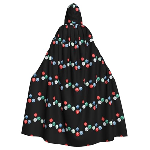 YYHHAOFA Crazy Dice Roll-Druck Halloween Erwachsene Kapuzenumhang ohne Reißverschluss, bequem für Kostümpartys YYHHAOFA Crazy Dice Roll-Druck Halloween Erwachsene Kapuzenumhang ohne Reißverschluss, bequem für Kostümpartys von YYHHAOFA