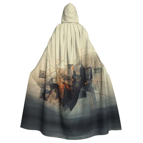 YYHHAOFA Dekonstruierte Linien, bedruckt, Halloween, Erwachsenen-Kapuzenumhang für Cosplay, Kostümpartys und mehr YYHHAOFA Dekonstruierte Linien, bedruckt, Halloween, Erwachsenen-Kapuzenumhang für Cosplay, Kostümpartys und mehr von YYHHAOFA