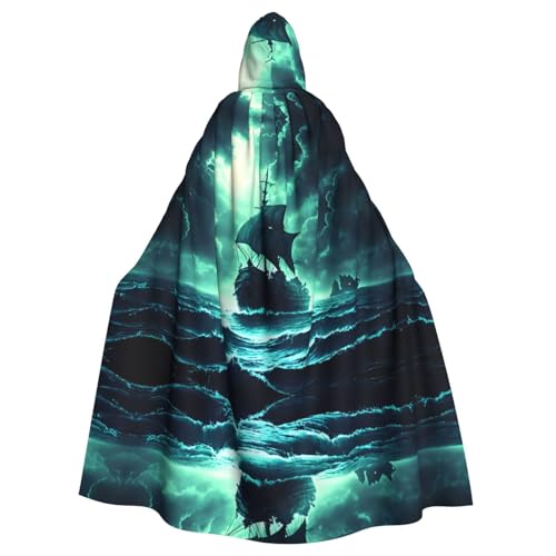 YYHHAOFA Doomsday Sea Monster Ship Prints Halloween Erwachsene Kapuzenumhang für Party Dekoration Cosplay Kostüme Bühne Maskerade YYHHAOFA Doomsday Sea Monster Ship Prints Halloween Erwachsene Kapuzenumhang für Party Dekoration Cosplay Kostüme Bühne Maskerade von YYHHAOFA