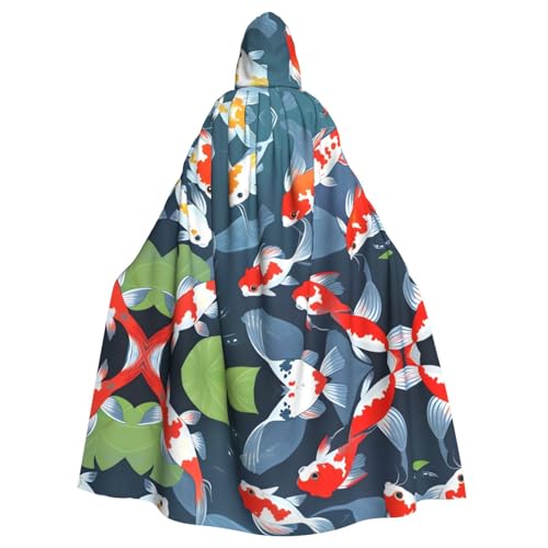 YYHHAOFA Dreamland Koi-Druck Halloween Erwachsene Kapuzenumhang für Party Dekoration Cosplay Kostüme Bühne Maskerade YYHHAOFA Dreamland Koi-Druck Halloween Erwachsene Kapuzenumhang für Party Dekoration Cosplay Kostüme Bühne Maskerade von YYHHAOFA