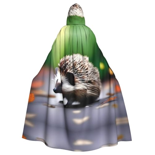 YYHHAOFA Ein kleiner Igel-Druck, Halloween-Umhang mit Kapuze, für Erwachsene, Party-Dekoration, Cosplay, Kostüme, Bühnenmaskerade YYHHAOFA Ein kleiner Igel-Druck, Halloween-Umhang mit Kapuze, für Erwachsene, Party-Dekoration, Cosplay, Kostüme, Bühnenmaskerade von YYHHAOFA