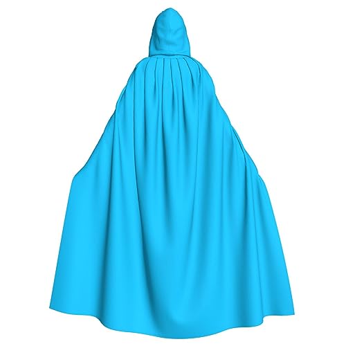 YYHHAOFA Einfarbiger hellblauer Aufdruck, Halloween, Erwachsenen-Kapuzenumhang für Cosplay, Kostümpartys und mehr YYHHAOFA Einfarbiger hellblauer Aufdruck, Halloween, Erwachsenen-Kapuzenumhang für Cosplay, Kostümpartys und mehr von YYHHAOFA