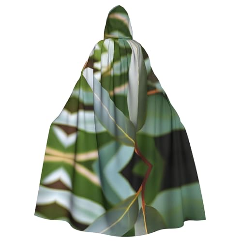 YYHHAOFA Eukalyptusblatt-Druck, Halloween, Erwachsenen-Kapuzenumhang für Party, Dekoration, Cosplay, Kostüme, Bühnenmaskerade YYHHAOFA Eukalyptusblatt-Druck, Halloween, Erwachsenen-Kapuzenumhang für Party, Dekoration, Cosplay, Kostüme, Bühnenmaskerade von YYHHAOFA