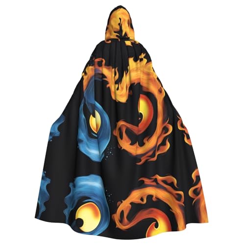 YYHHAOFA Feuer- und Wasser-Symbol-Druck, Halloween, Erwachsenen-Kapuzenumhang für Party, Dekoration, Cosplay, Kostüme, Bühnenmaskerade YYHHAOFA Feuer- und Wasser-Symbol-Druck, Halloween, Erwachsenen-Kapuzenumhang für Party, Dekoration, Cosplay, Kostüme, Bühnenmaskerade von YYHHAOFA