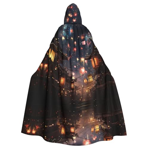 YYHHAOFA Feuerwerk und Laternen, bedruckt, Halloween, Erwachsene, Kapuzenumhang für Cosplay, Kostümpartys und mehr YYHHAOFA Feuerwerk und Laternen, bedruckt, Halloween, Erwachsene, Kapuzenumhang für Cosplay, Kostümpartys und mehr von YYHHAOFA