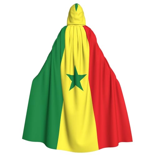 YYHHAOFA Flagge des Senegals, Halloween-Umhang mit Kapuze für Erwachsene, Party-Dekoration, Cosplay, Kostüme, Bühnenmaskerade YYHHAOFA Flagge des Senegals, Halloween-Umhang mit Kapuze für Erwachsene, Party-Dekoration, Cosplay, Kostüme, Bühnenmaskerade von YYHHAOFA