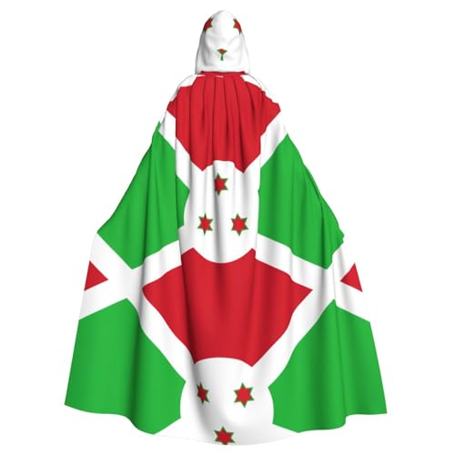 YYHHAOFA Flagge von Burundi, bedruckt, Halloween, Erwachsenen-Kapuzenumhang für Party, Dekoration, Cosplay, Kostüme, Bühnenmaskerade YYHHAOFA Flagge von Burundi, bedruckt, Halloween, Erwachsenen-Kapuzenumhang für Party, Dekoration, Cosplay, Kostüme, Bühnenmaskerade von YYHHAOFA