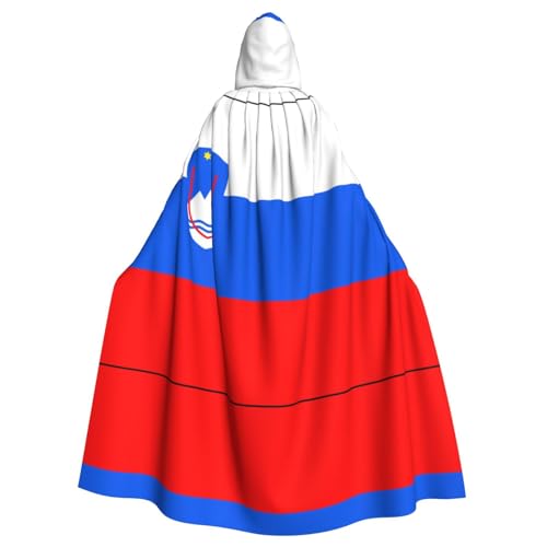 YYHHAOFA Flagge von Slowenien, bedruckt, Halloween, Erwachsene, Kapuzenumhang für Cosplay, Kostümpartys und mehr YYHHAOFA Flagge von Slowenien, bedruckt, Halloween, Erwachsene, Kapuzenumhang für Cosplay, Kostümpartys und mehr von YYHHAOFA