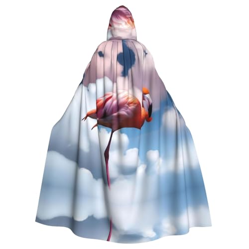 YYHHAOFA Flamingo In The Clou Prints Halloween Erwachsene Kapuzenumhang für Party Dekoration Cosplay Kostüme Bühne Maskerade YYHHAOFA Flamingo In The Clou Prints Halloween Erwachsene Kapuzenumhang für Party Dekoration Cosplay Kostüme Bühne Maskerade von YYHHAOFA