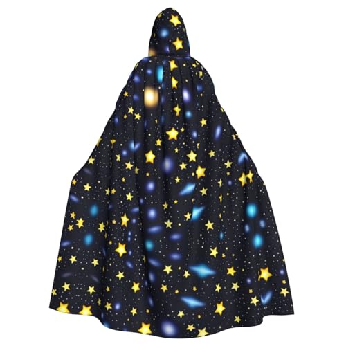 YYHHAOFA Galaxie-Universum-Stern-Druck, Halloween, Erwachsenen-Kapuzenumhang für Party, Dekoration, Cosplay, Kostüme, Bühnenmaskerade YYHHAOFA Galaxie-Universum-Stern-Druck, Halloween, Erwachsenen-Kapuzenumhang für Party, Dekoration, Cosplay, Kostüme, Bühnenmaskerade von YYHHAOFA
