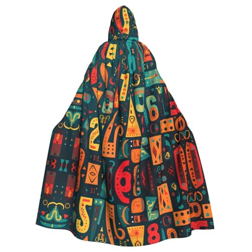 YYHHAOFA Geometrisches Zahlenmuster für Halloween, Erwachsene, Kapuzenumhang für Cosplay, Kostümpartys und mehr YYHHAOFA Geometrisches Zahlenmuster für Halloween, Erwachsene, Kapuzenumhang für Cosplay, Kostümpartys und mehr von YYHHAOFA