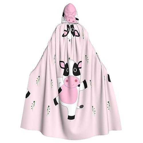 YYHHAOFA Halloween Adult Hooded Cloak Cosplay Party Costume for Men and Women Cartoon Calf, Cartoon Kalb, Einheitsgröße von YYHHAOFA