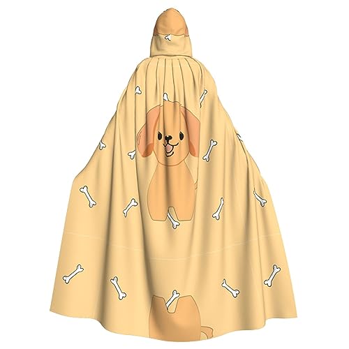 YYHHAOFA Halloween Adult Hooded Cloak Cosplay Party Costume for Men and Women Cartoon Cute Puppy, Cartoon Niedlicher Welpe, Einheitsgröße von YYHHAOFA