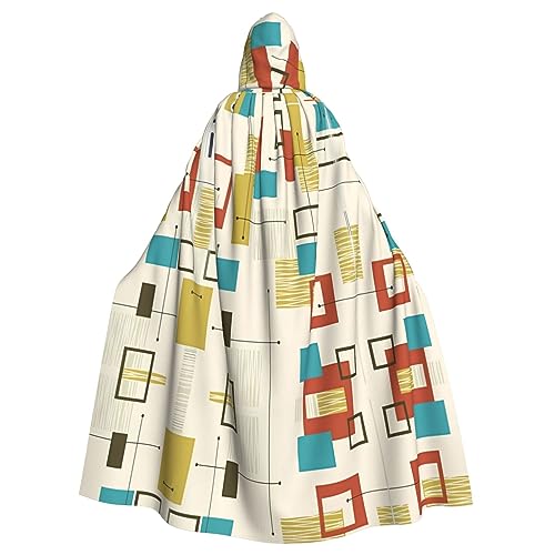 YYHHAOFA Halloween Adult Hooded Cloak - Cosplay Party Costume for Men and Women Mid Century Modern, Mitte des Jahrhunderts modern, Einheitsgröße von YYHHAOFA