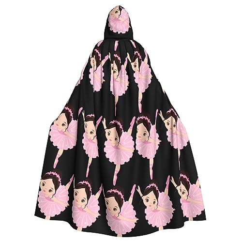YYHHAOFA Halloween Erwachsene Kapuzenumhang - Cosplay Party Kostüm für Männer und Frauen Kleine Ballerina Tanzende Mädchen Drucke, Kleine Ballerina Tanzen Mädchen, Einheitsgröße YYHHAOFA Halloween Erwachsene Kapuzenumhang - Cosplay Party Kostüm für Männer und Frauen Kleine Ballerina Tanzende Mädchen Drucke, Kleine Ballerina Tanzen Mädchen, Einheitsgröße von YYHHAOFA