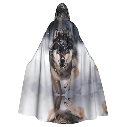 YYHHAOFA Halloween Erwachsene Kapuzenumhang für Partys und Cosplay Kostüme Wölfe Drucke YYHHAOFA Halloween Erwachsene Kapuzenumhang für Partys und Cosplay Kostüme Wölfe Drucke von YYHHAOFA