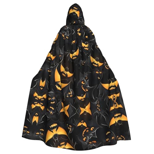 YYHHAOFA Halloween-Fledermaus-Druck, Halloween-Umhang mit Kapuze, für Cosplay, Kostümpartys und mehr YYHHAOFA Halloween-Fledermaus-Druck, Halloween-Umhang mit Kapuze, für Cosplay, Kostümpartys und mehr von YYHHAOFA