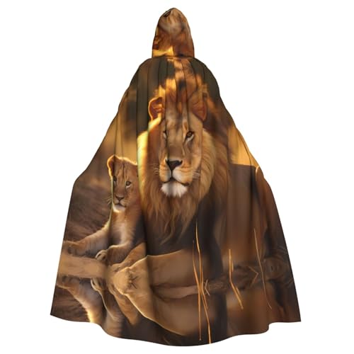 YYHHAOFA Halloween-Kapuzenumhang mit Löwen und Jungen, bedruckt, für Cosplay, Kostümpartys und mehr YYHHAOFA Halloween-Kapuzenumhang mit Löwen und Jungen, bedruckt, für Cosplay, Kostümpartys und mehr von YYHHAOFA