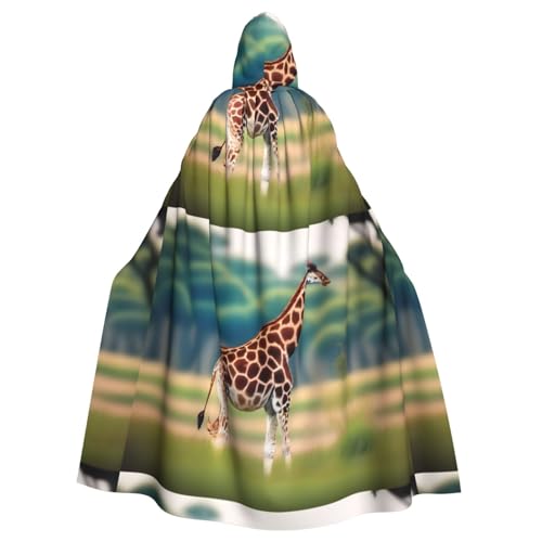 YYHHAOFA Halloween-Umhang mit Giraffen-Druck, ohne Reißverschluss, bequem für Kostümpartys YYHHAOFA Halloween-Umhang mit Giraffen-Druck, ohne Reißverschluss, bequem für Kostümpartys von YYHHAOFA