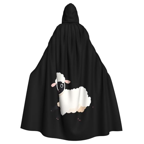 YYHHAOFA Halloween-Umhang mit Kapuze für Erwachsene und Männer mit Lammmuster, Mantel, Rollenspiel YYHHAOFA Halloween-Umhang mit Kapuze für Erwachsene und Männer mit Lammmuster, Mantel, Rollenspiel von YYHHAOFA