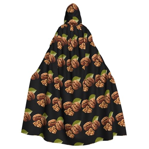 YYHHAOFA Halloween-Umhang mit knusprigem Walnuss-Druck, für Erwachsene, mit Kapuze, kein Reißverschluss, bequem für Kostümpartys YYHHAOFA Halloween-Umhang mit knusprigem Walnuss-Druck, für Erwachsene, mit Kapuze, kein Reißverschluss, bequem für Kostümpartys von YYHHAOFA