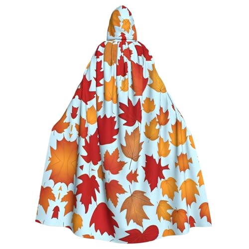 YYHHAOFA Herbst-Druck für Halloween, Erwachsene, Kapuzenumhang für Party, Dekoration, Cosplay, Kostüme, Bühnenmaskerade YYHHAOFA Herbst-Druck für Halloween, Erwachsene, Kapuzenumhang für Party, Dekoration, Cosplay, Kostüme, Bühnenmaskerade von YYHHAOFA