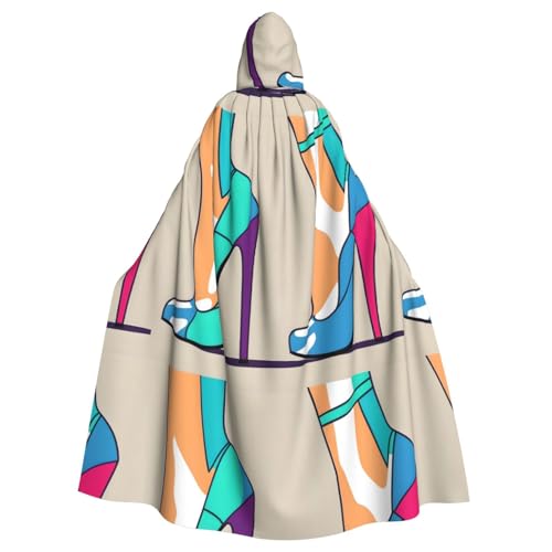 YYHHAOFA High Heel Schuhe Muster Halloween Erwachsene Kapuzenumhang Herren und Damen Kleidung Mantle Rollenspiel YYHHAOFA High Heel Schuhe Muster Halloween Erwachsene Kapuzenumhang Herren und Damen Kleidung Mantle Rollenspiel von YYHHAOFA