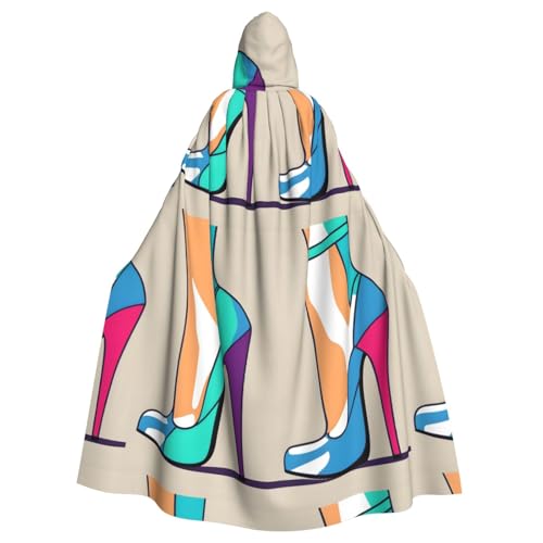 YYHHAOFA High Heel Schuhe Muster Halloween Erwachsene Kapuzenumhang Herren und Damen Kleidung Mantle Rollenspiel YYHHAOFA High Heel Schuhe Muster Halloween Erwachsene Kapuzenumhang Herren und Damen Kleidung Mantle Rollenspiel von YYHHAOFA